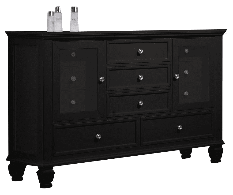 Sandy Beach Black Dresser by Coaster