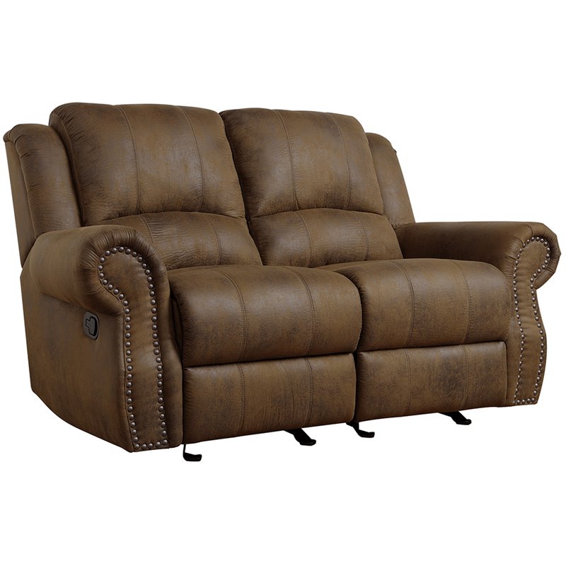 Sir Rawlinson Reclining Glider Love Seat by Coaster