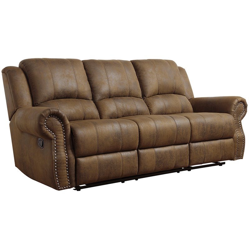 Sir Rawlinson Faux Suede Reclining Sofa by Coaster