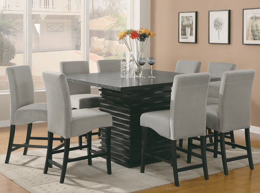 Stanton Counter Height Set (table and 8 chairs) by Coaster