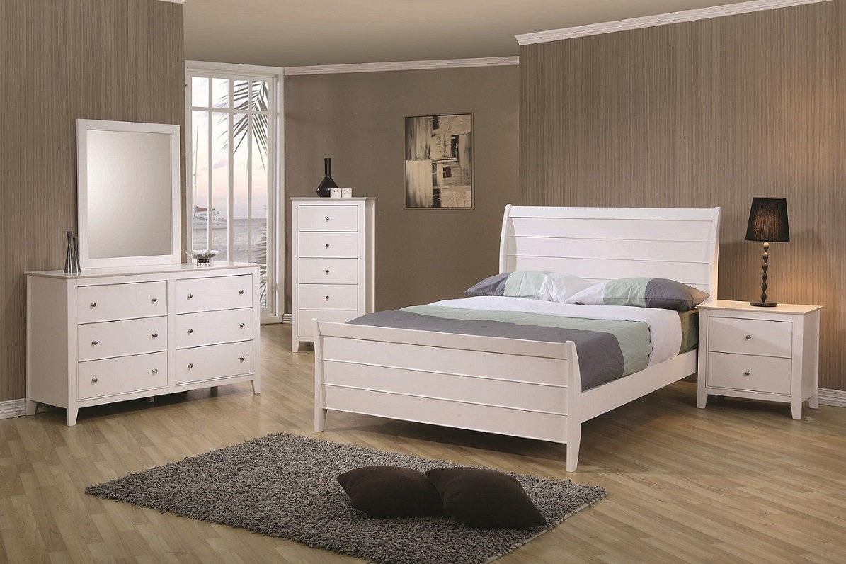 Twin Selena Sleigh Bed Frame by Coaster