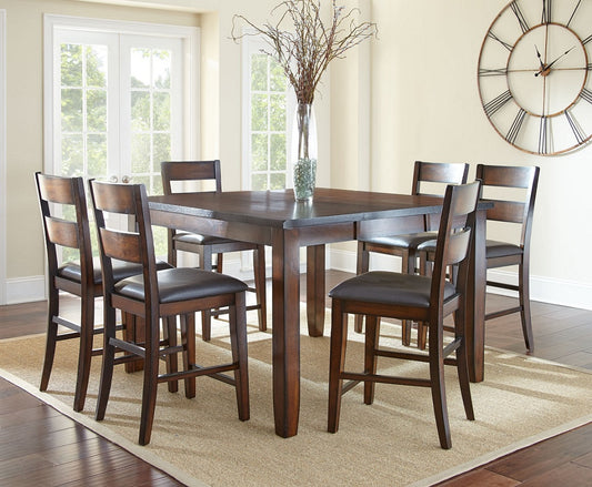 Victoria Counter Height Set (table and 6 chairs) by Steve Silver
