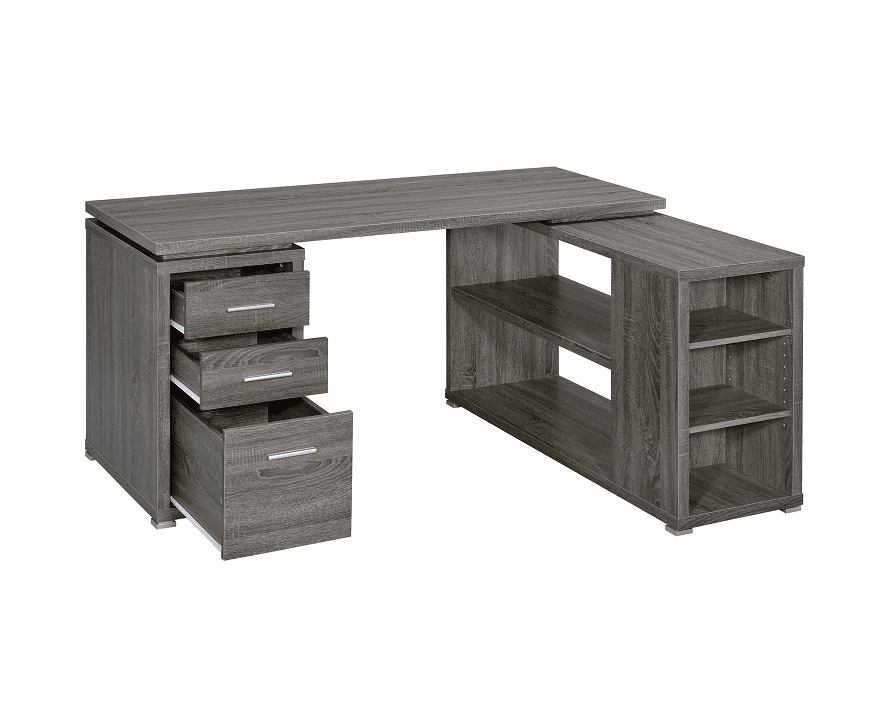 Yvette Weathered Grey Desk by Coaster