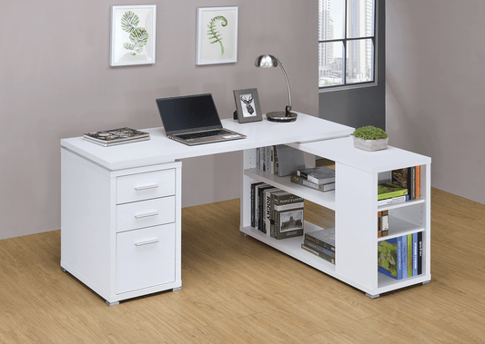 Yvette White Desk by Coaster